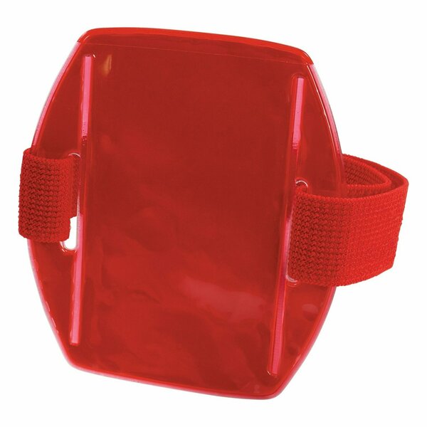 Ergodyne Squids 3386 Arm Band ID/Badge Holder, Vertical, Red 3.75 x 4.25 Holder, 2.5 x 4 Insert, 10PK 19969